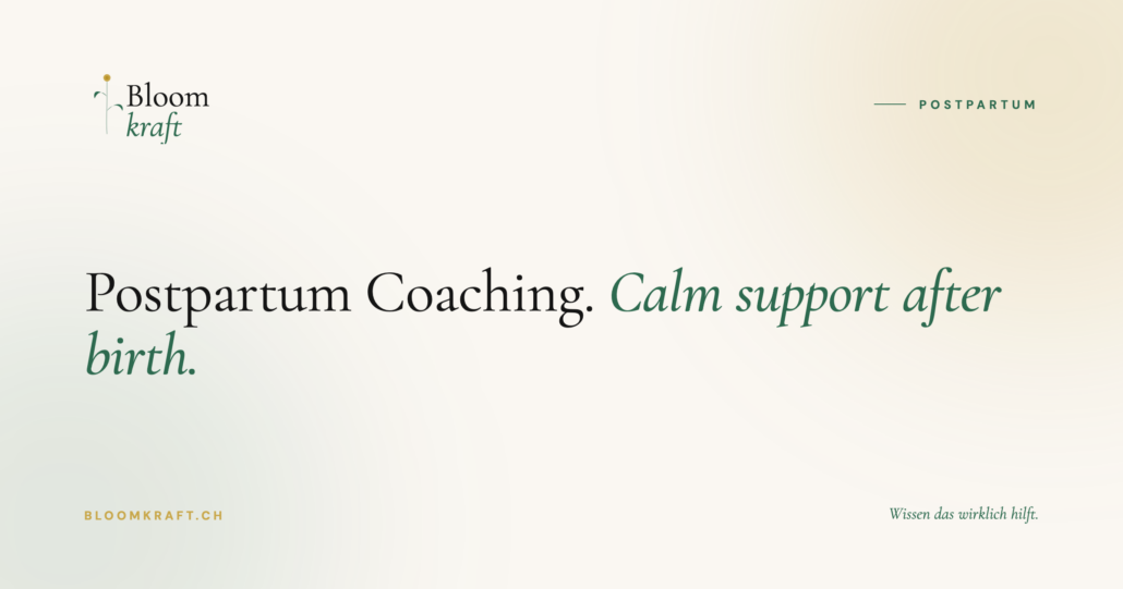 Bloomkraft — Postpartum Coaching. Calm support after birth.