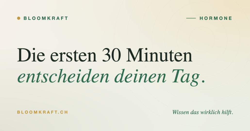 Cortisol-Reset: Die ersten 30 Minuten nach dem Aufwachen